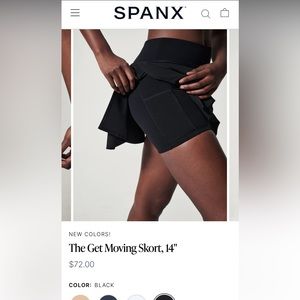 Spanx The Get Moving Skort sz M